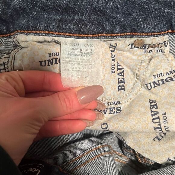 Lee Modern Series Women's Blue Dark Wash Curvy Fit Bootcut Denim Jeans Size 12 - Picture 6 of 7